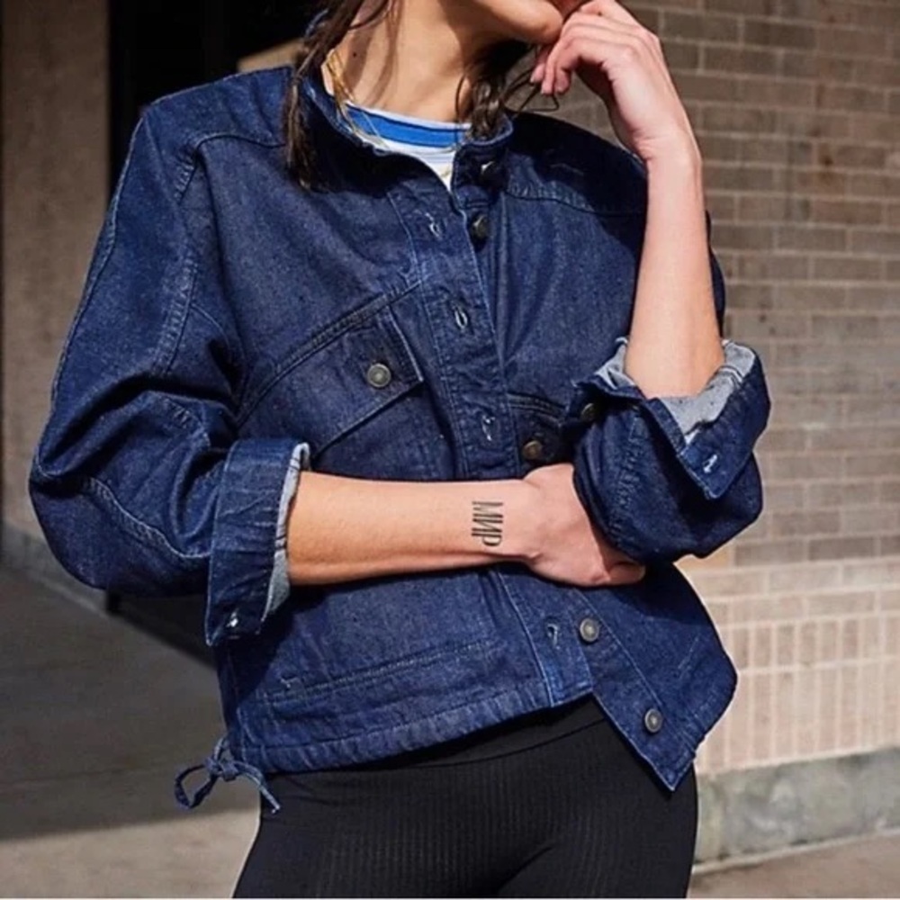 Free People We the Free Casey Denim Jacket Size Medium